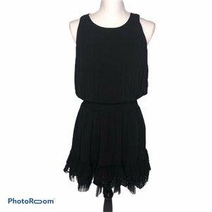 Jessica Simpson Sm Black Pleated  Tiered Dress